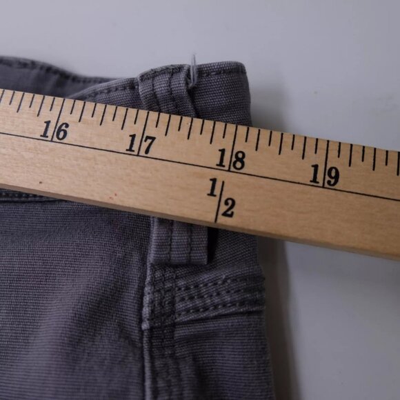 Duluth Trading Pants Mens 36x29 Gray Flex Fire Hose Canvas Relaxed Fit - Picture 8 of 9